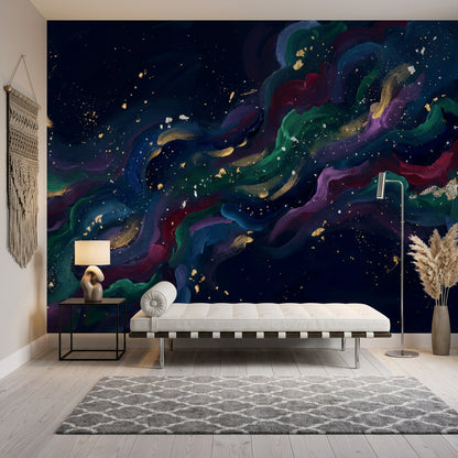 Abstract Wallpaper Nebula Galaxy Wall Mural