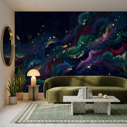 Abstract Wallpaper Nebula Galaxy Wall Mural
