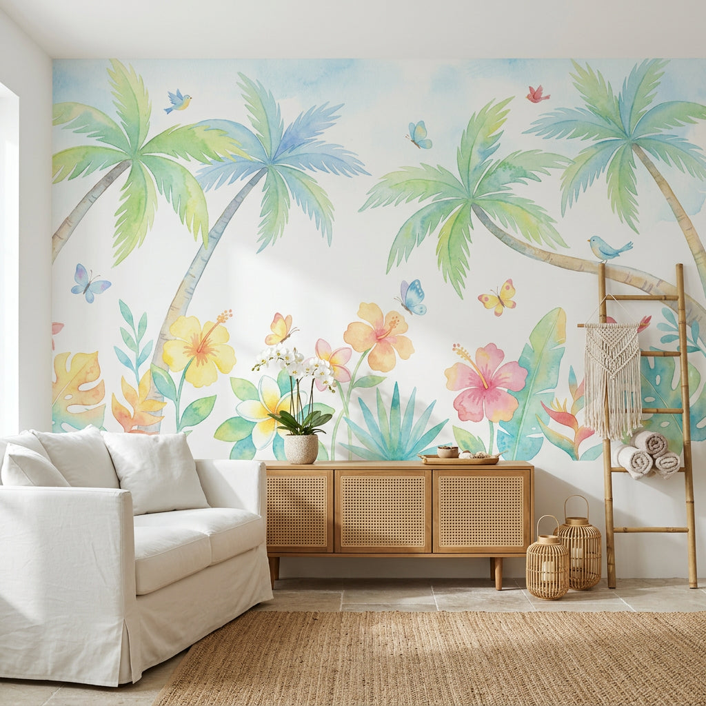 White Background Wallpaper Minimalist Removable Neutral Wall Decor