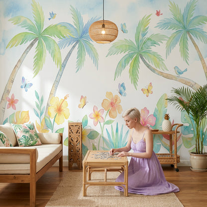 White Background Wallpaper Minimalist Removable Neutral Wall Decor