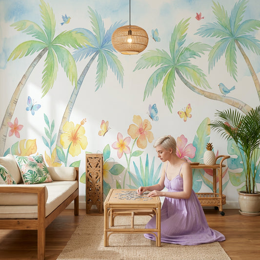 White Background Wallpaper Minimalist Removable Neutral Wall Decor