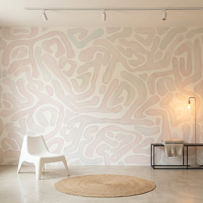 Topographic Map Wallpaper Contour Lines Removable Abstract Wall Decor