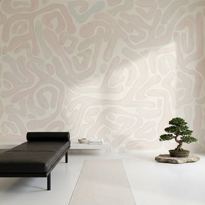Topographic Map Wallpaper Contour Lines Removable Abstract Wall Decor
