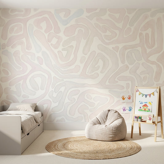Topographic Map Wallpaper Contour Lines Removable Abstract Wall Decor