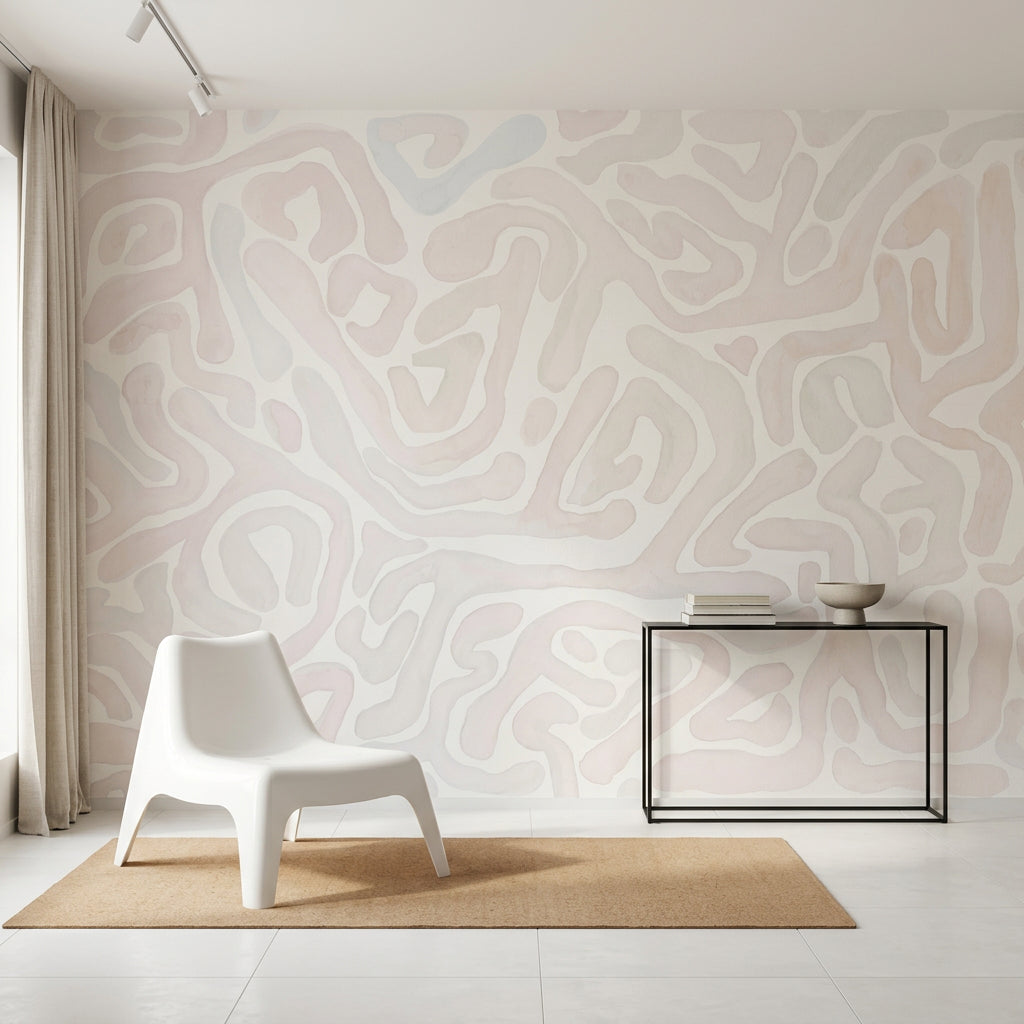 Topographic Map Wallpaper Contour Lines Removable Abstract Wall Decor