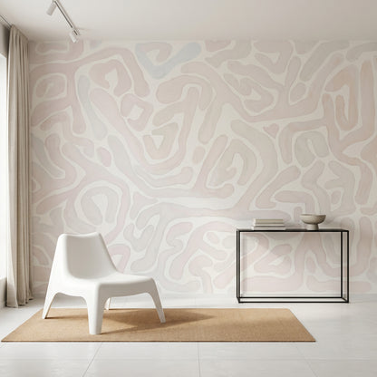 Topographic Map Wallpaper Contour Lines Removable Abstract Wall Decor