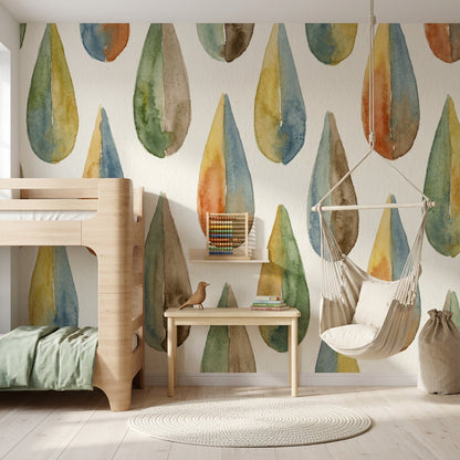 Paper Texture Wallpaper Watercolor Abstract Removable Wall Decor