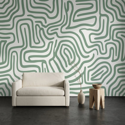 White Background Wallpaper Minimalist Abstract Wall Mural
