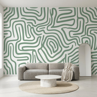 White Background Wallpaper Minimalist Abstract Wall Mural