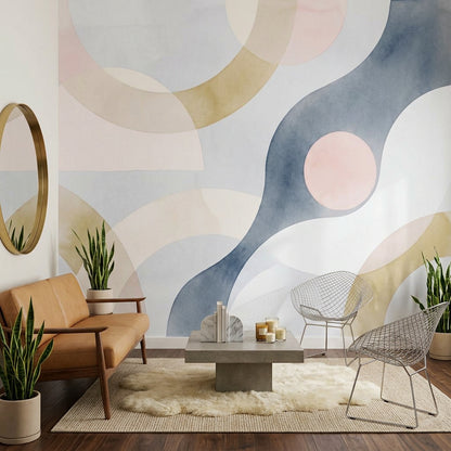 Watercolor Texture Wallpaper Painted Texture Removable Wash Texture Wall Decor
