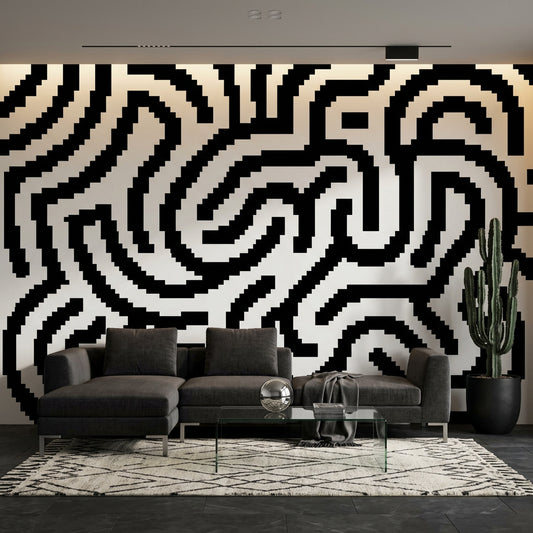 White Background Wallpaper Minimal Modern Wall Mural