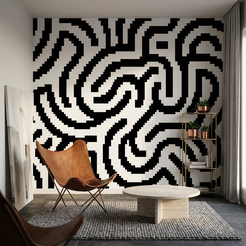 White Background Wallpaper Minimal Modern Wall Mural