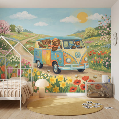 Sunny Sky Wallpaper Pastel Spring Wall Mural