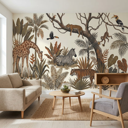 White Background Wallpaper Neutral Minimal Wall Mural