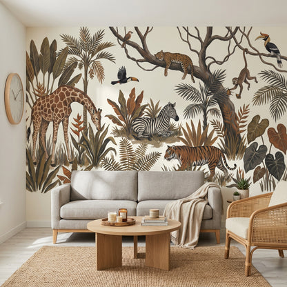 White Background Wallpaper Neutral Minimal Wall Mural