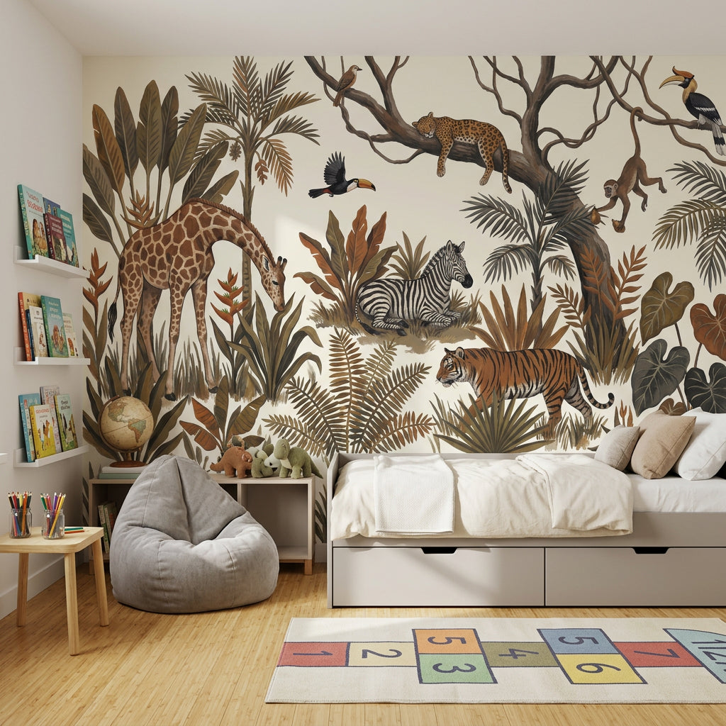 White Background Wallpaper Neutral Minimal Wall Mural