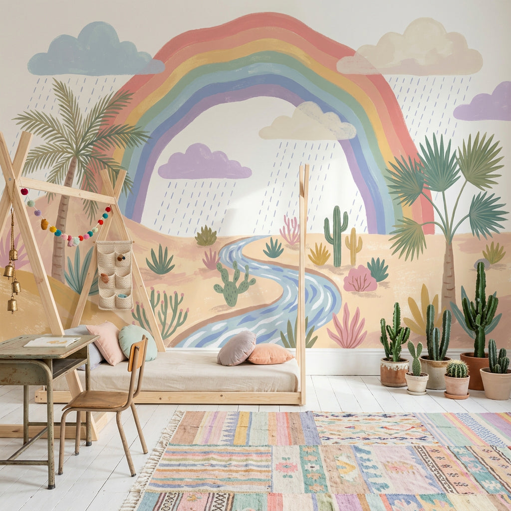 White Background Wallpaper Nursery Removable Kids Room Wall Decor