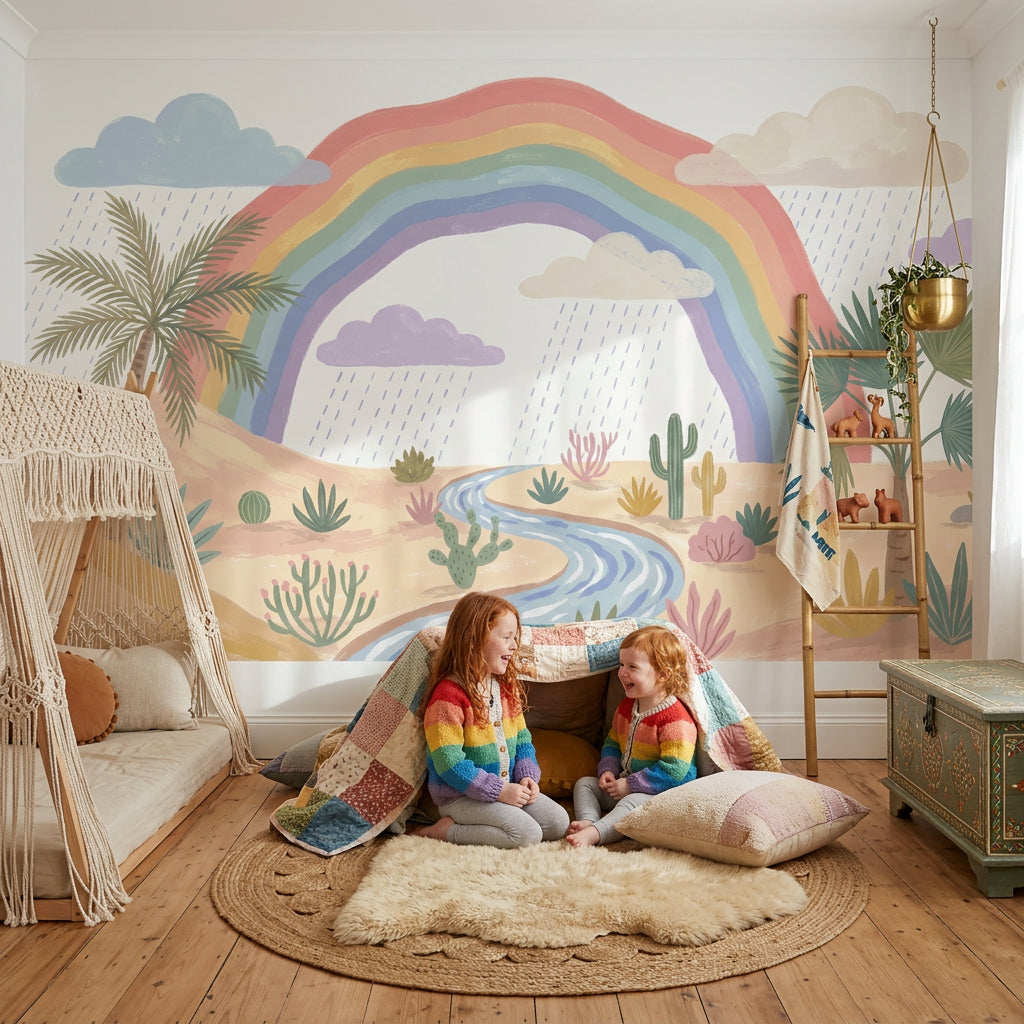 White Background Wallpaper Nursery Removable Kids Room Wall Decor