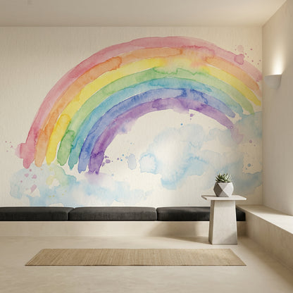 Paper Texture Wallpaper Watercolor Removable Pastel Wall Decor