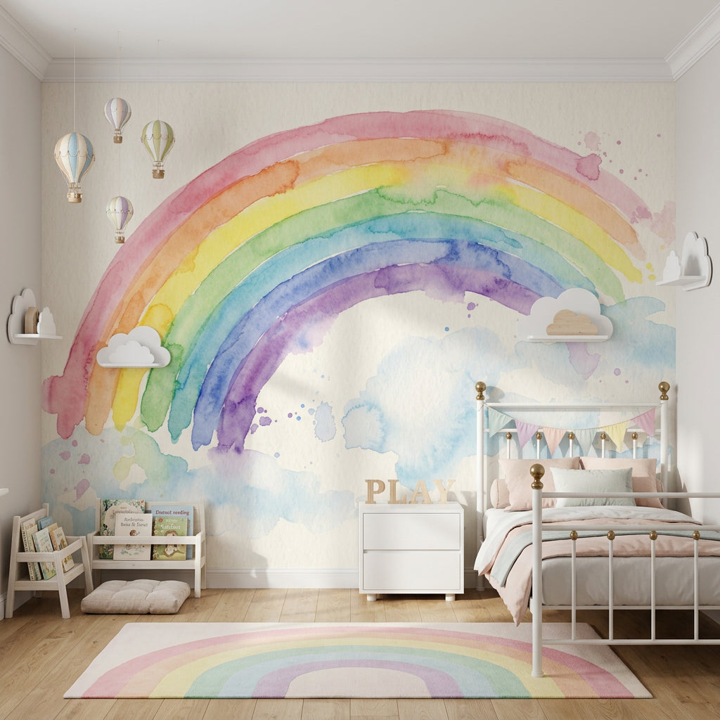 Paper Texture Wallpaper Watercolor Removable Pastel Wall Decor