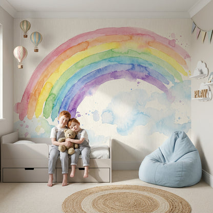 Paper Texture Wallpaper Watercolor Removable Pastel Wall Decor
