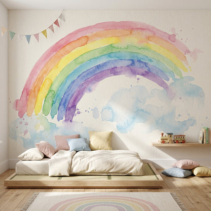 Paper Texture Wallpaper Watercolor Removable Pastel Wall Decor