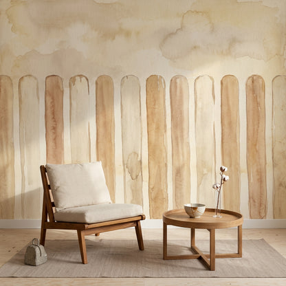 Abstract Wallpaper Watercolor Striped Removable Wall Decor