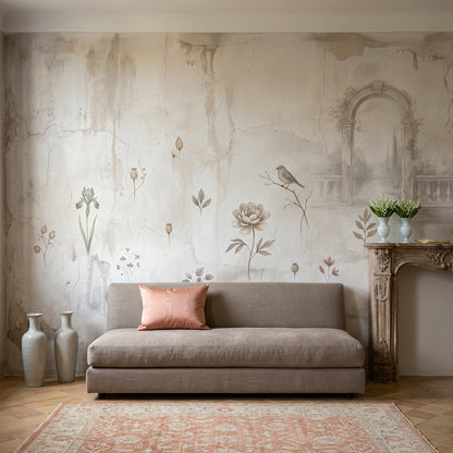 Muted Green Wallpaper Sage Green Olive Green Removable Wall Decor