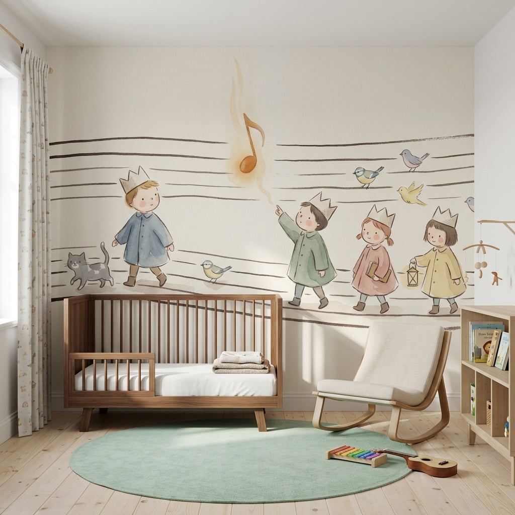 White Background Wallpaper Cream Beige Wall Mural