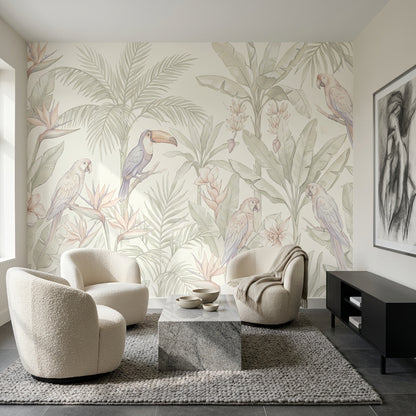White Background Wallpaper Light Soft Wall Mural