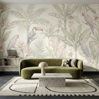 White Background Wallpaper Light Soft Wall Mural