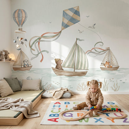 Hot Air Balloon Wallpaper Balloon Removable Sky Wall Decor