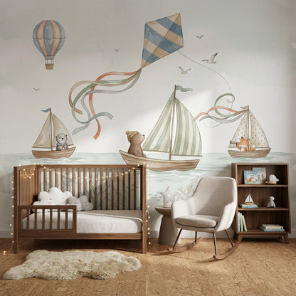 Hot Air Balloon Wallpaper Balloon Removable Sky Wall Decor