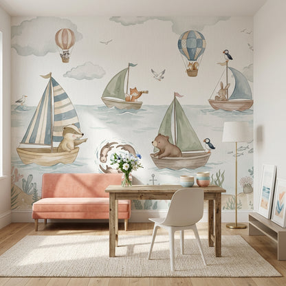 Watercolor Texture Wallpaper Nautical Ocean Removable Wall Decor