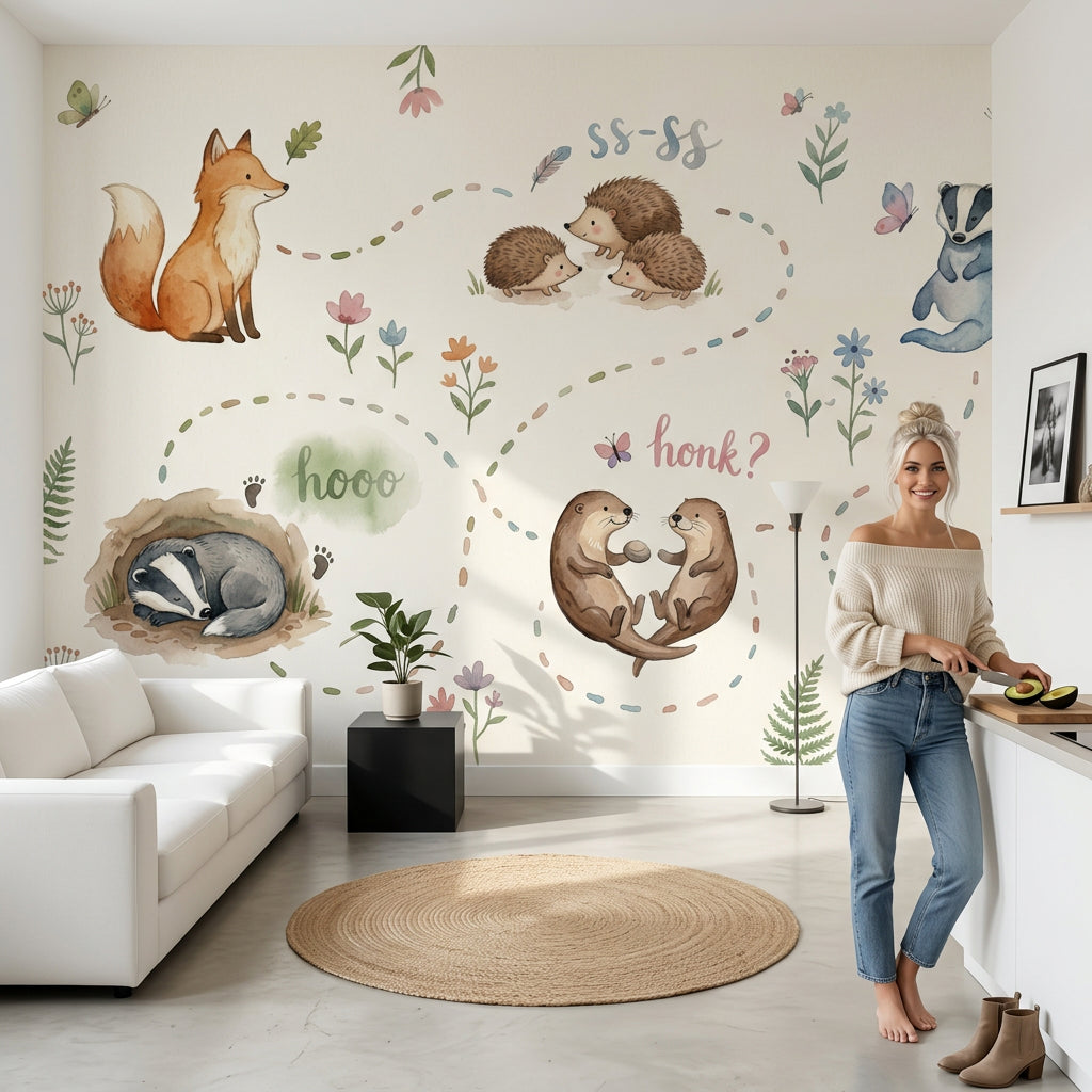White Background Wallpaper Cream Ivory Wall Mural
