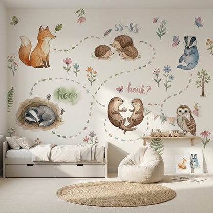 White Background Wallpaper Cream Ivory Wall Mural
