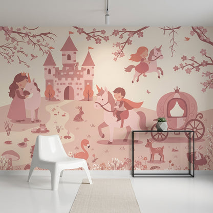 Fairytale Wallpaper Princess Removable Castle Wall Decor