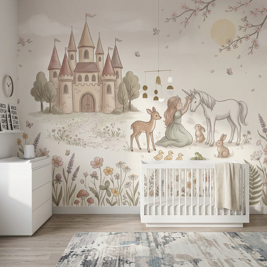 Fairytale Wallpaper Castle Storybook Removable Wall Decor