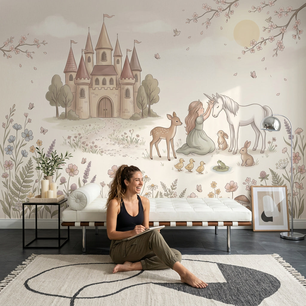 Fairytale Wallpaper Castle Storybook Removable Wall Decor