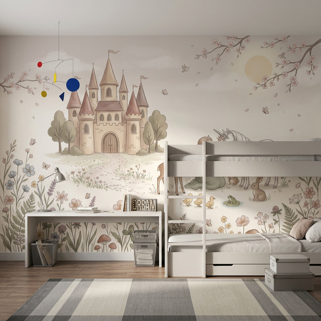 Fairytale Wallpaper Castle Storybook Removable Wall Decor
