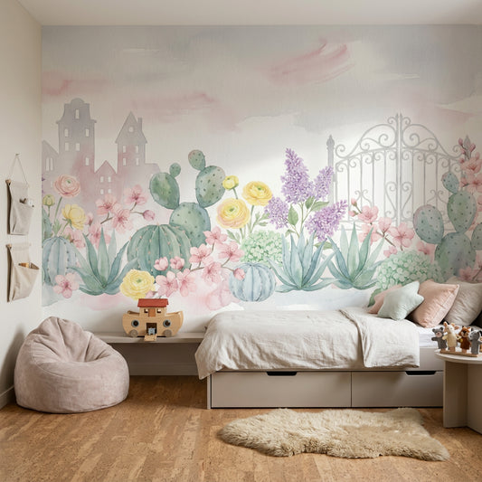 Pink Cherry Wallpaper Cherry Pink Wall Mural