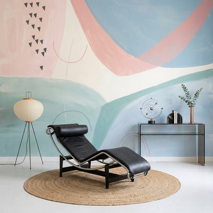 Abstract Wallpaper Pastel Geometric Wall Mural