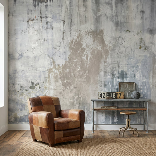 Concrete Wall Wallpaper Cement Texture Removable Industrial Wall Decor
