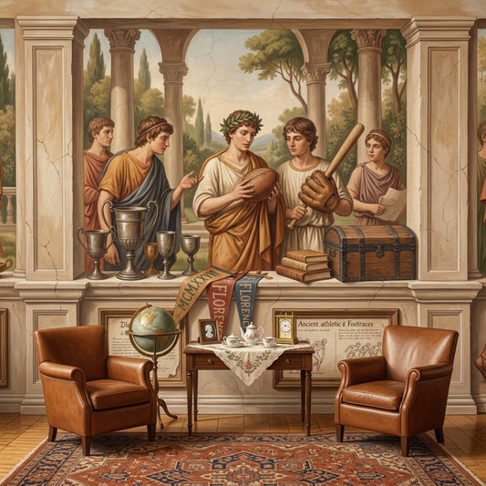 Classical Mural Wallpaper Roman Togas Columns And Arches Removable Wall Decor