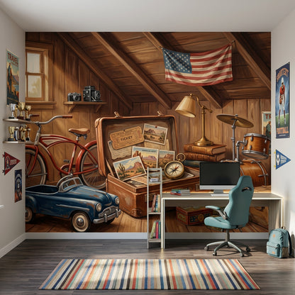 American Flag Wallpaper Walls American Flag Removable Wall Decor