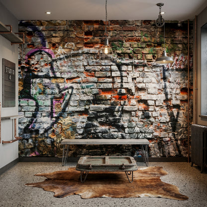 Brick Wall Wallpaper Exposed Brick Urban Brick Wall Mural