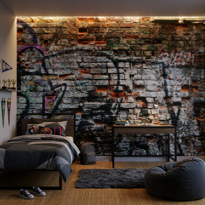 Brick Wall Wallpaper Exposed Brick Urban Brick Wall Mural