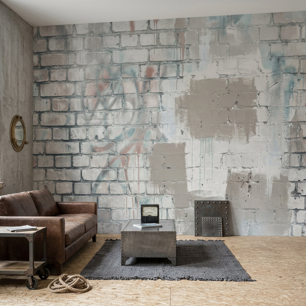 Brick Wall Wallpaper Exposed Masonry Removable Urban Loft Wall Decor