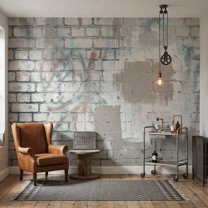 Brick Wall Wallpaper Exposed Masonry Removable Urban Loft Wall Decor