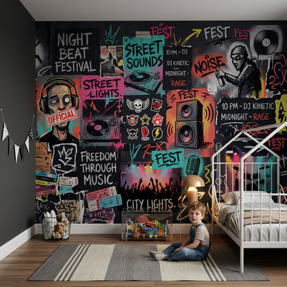 Posters Wallpaper Concert Posters Removable Street Posters Wall Decor